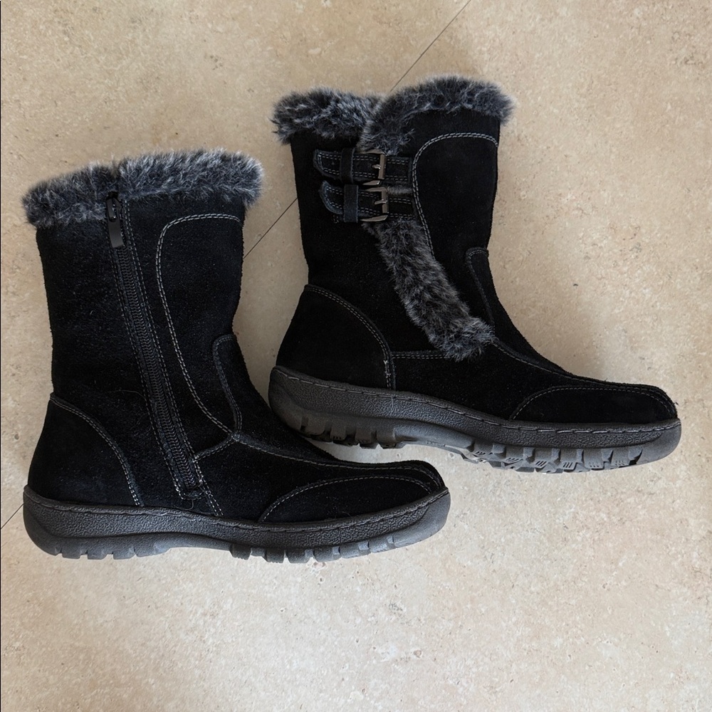 Spring Step suede fur booties - Picture 3 of 8